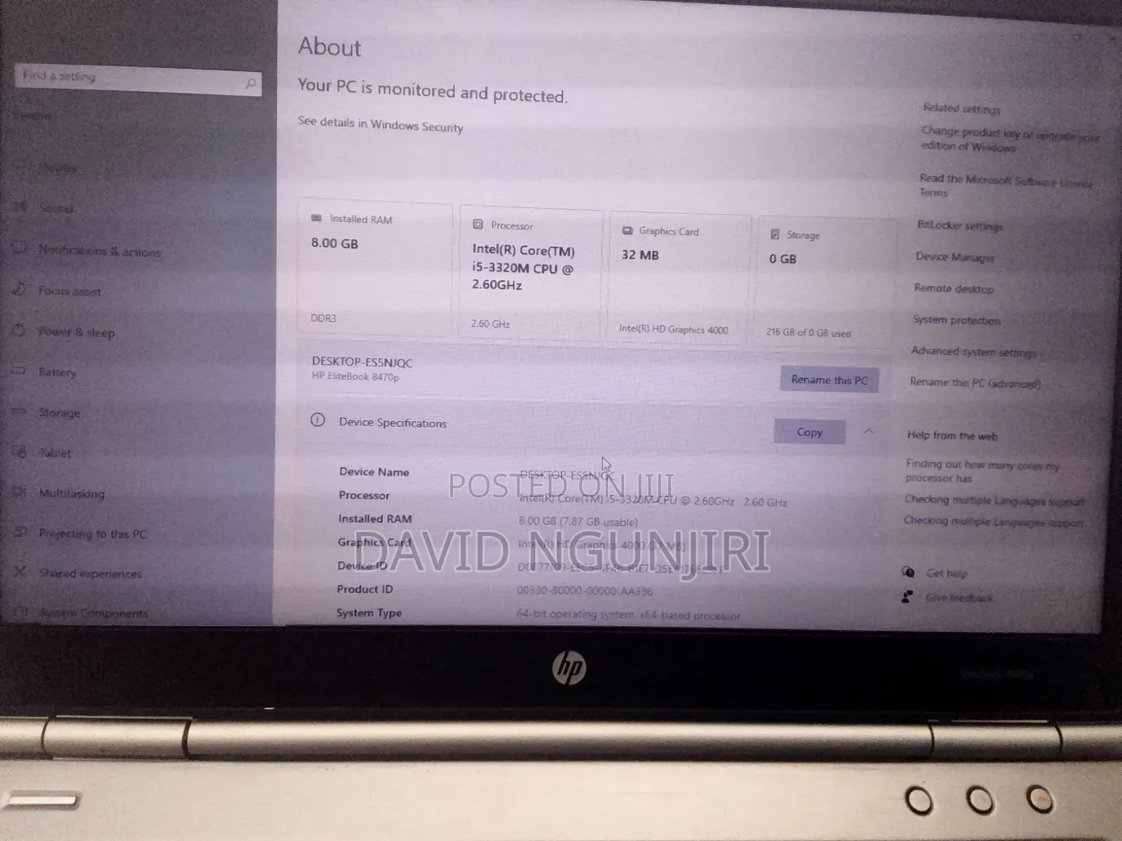 HP Elitebook 8470p