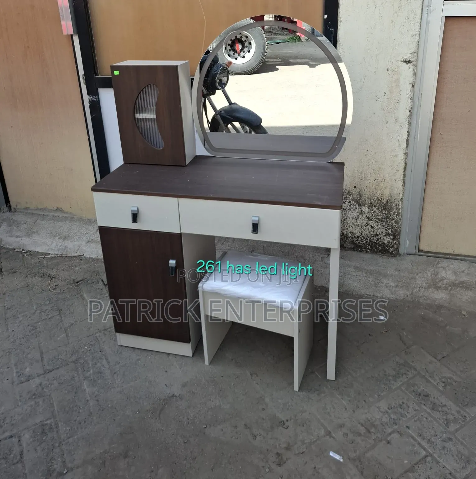 Imported Modern White Vanity Dressing Table With LED LIGHT
