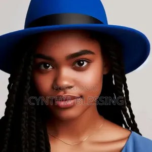 Blue Fedora Hat_f6v