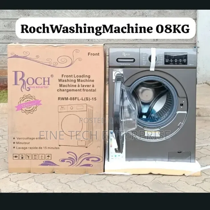 Roch 8kgs Washing Machine Front Load Washing Machine