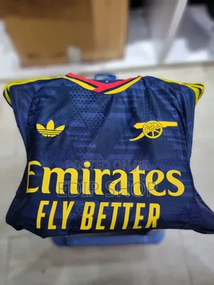 New Season Arsenal Black Jersey. Player Version. Kit