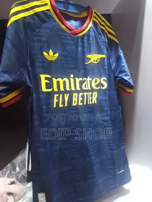 New Season Arsenal Black Jersey. Player Version. Kit