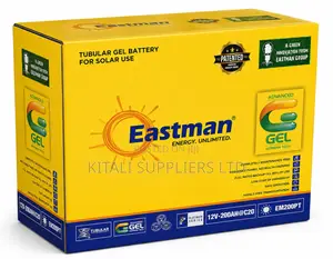 Eastman 12V 200Ah Tubular Gel Solar Battery | Maintenance-Free