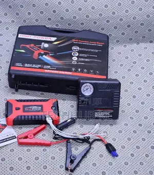 High Power Car Jump Starter With Jumper Cables and Tire Inflator