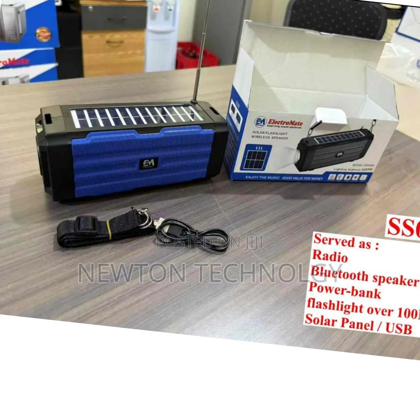 Electromate Solar Flashlight Wireless Robot Speaker
