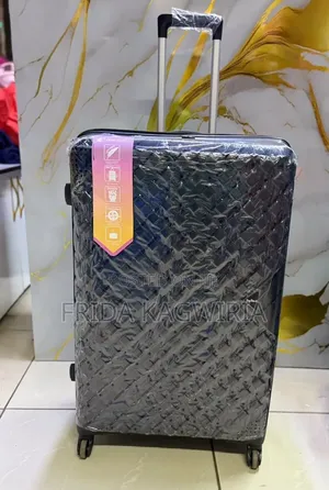 Navy Blue XL Extra Large Rubber Suitcase 
Height 75cm