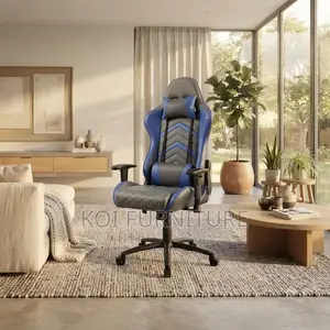 Office Chairs; Blue Gamers Studio Leather Chairs