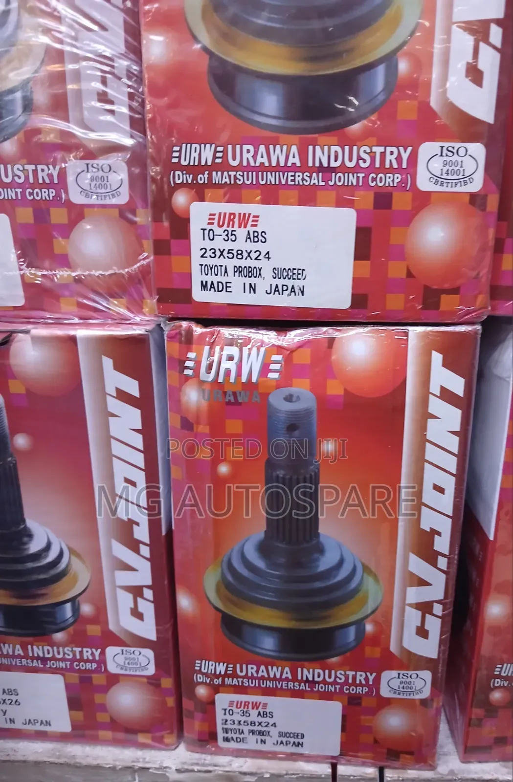 Cv Joint TO 35 for Toyota Vitz, Probox, and Yaris