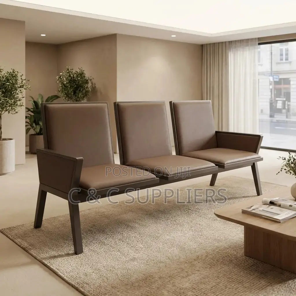 3-Seater Heavy Duty Airport Waiting Bench.