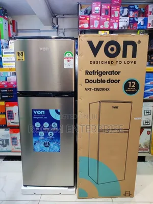 Von 138litres Double Door Fridge