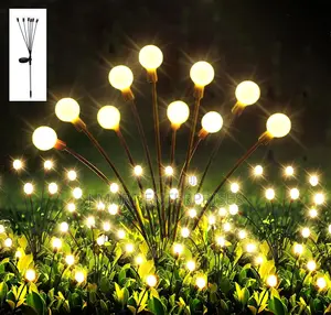 10LED Firefly Lights for Garden | Starburst Swaying Solar Light 4 Pack