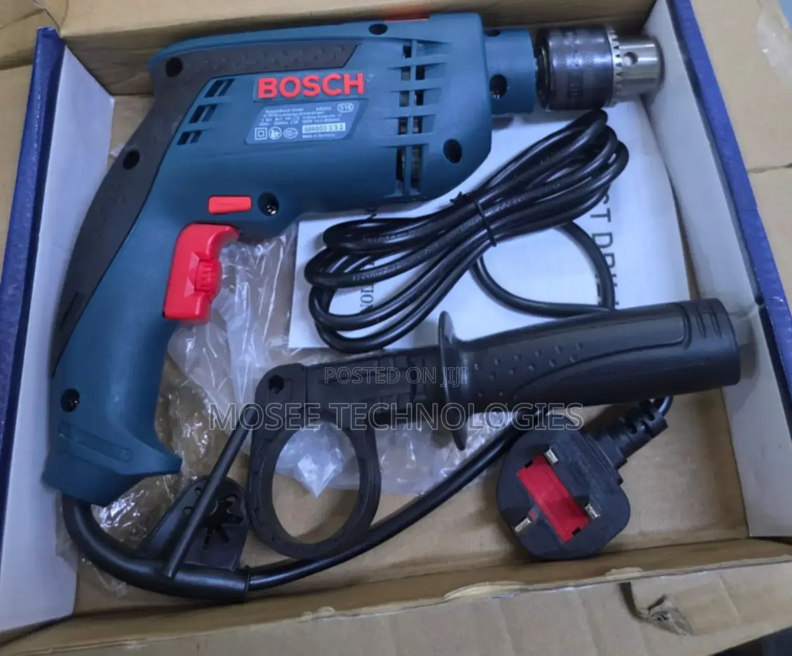 Bosch High-Performance Electric Drill Machine With Side Handle
