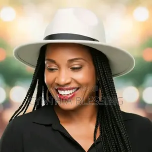 Elegance Enhanced Fedora Hat -White