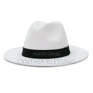 Elegance Enhanced Fedora Hat -White