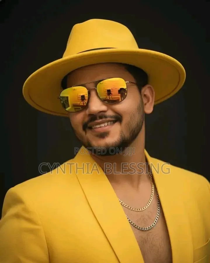 Yellow Woolen Fedora Hat_y1s