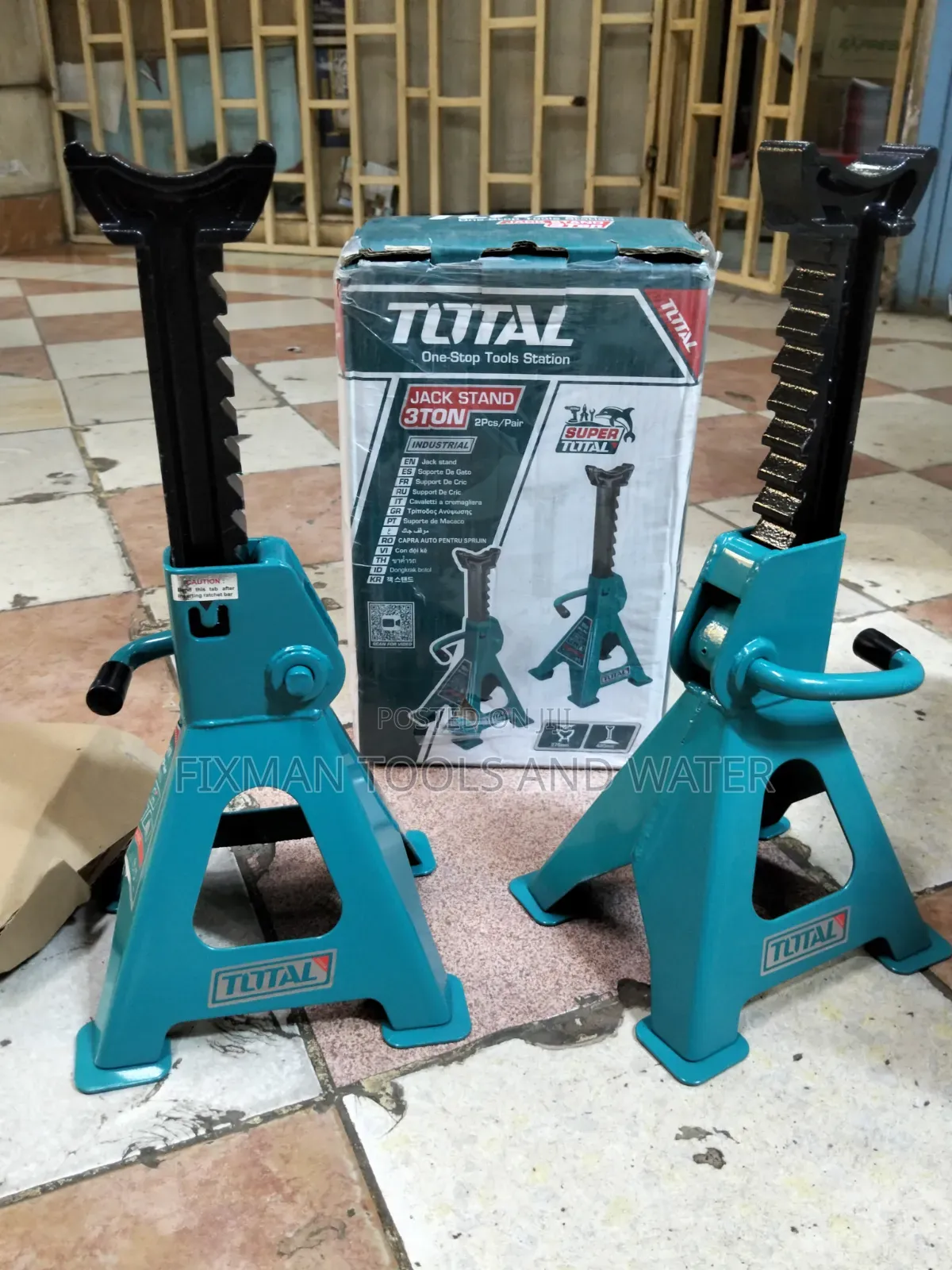 Total Jack Stand Set 3 Ton Perfect for Auto Garage #Spanner #Car