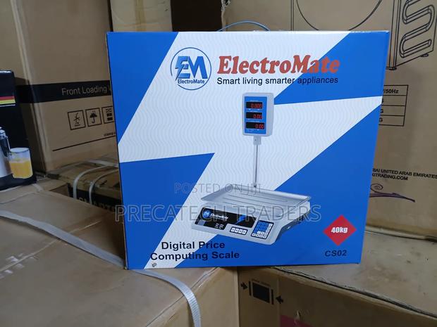 ElectroMate 40KG Digital Weighing Scale With Pole Display - main view