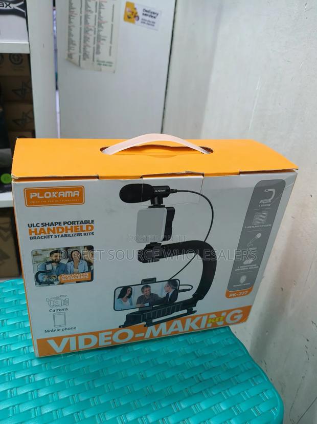 Plokama Vlogging Kit With LED Fill Light Microphone - main view