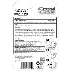 Crest Pro Health Germ Kill Breath Mist( 2 Pack)