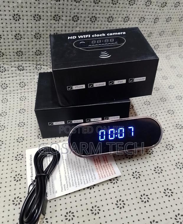 Table Clock Spy Wifi Camera With Sd Card Slot - main view