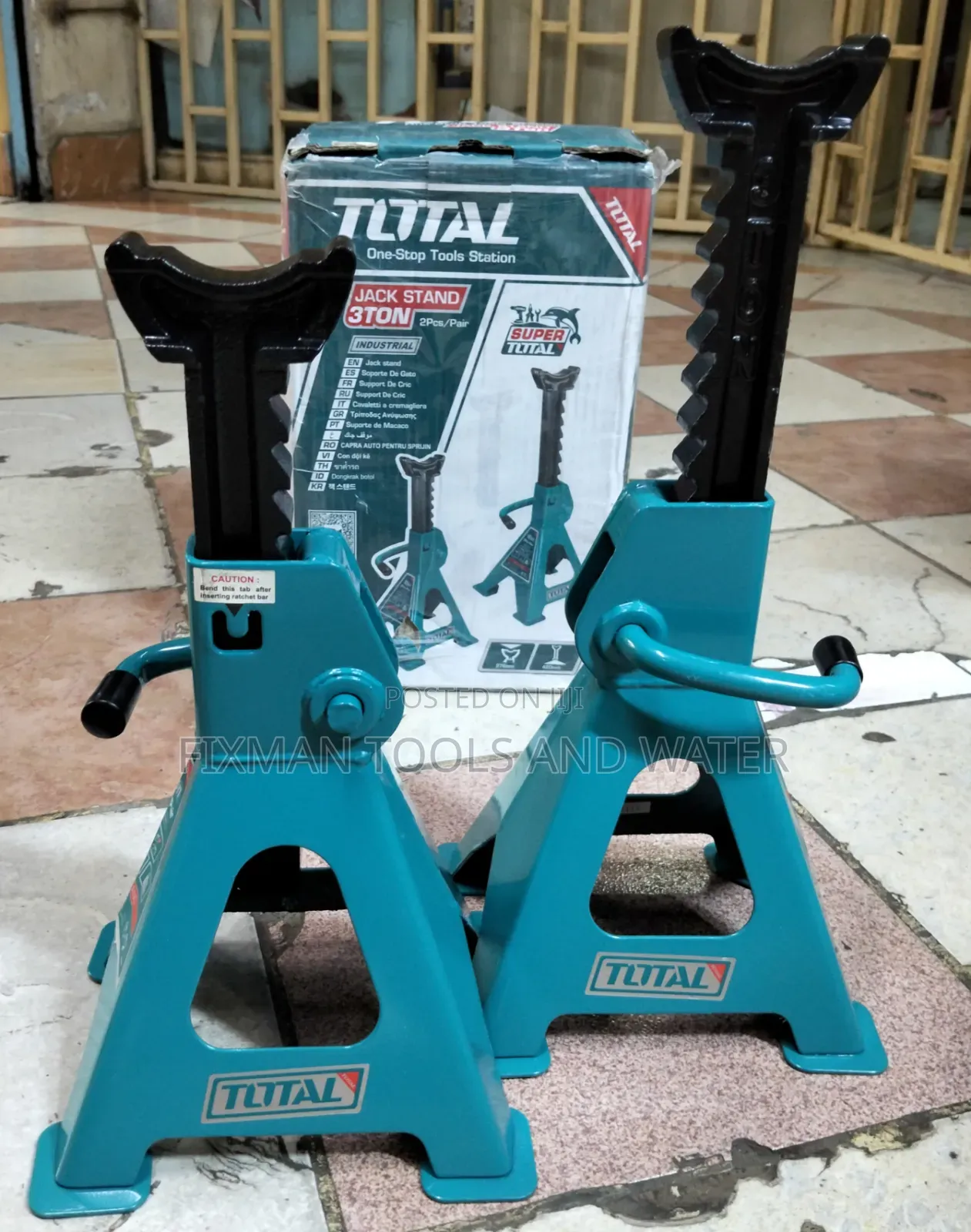 Total 3ton Jack Stands Set for Garage Automotive Care #Cars #Spanners