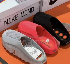 Boxed Innovative Massage Sole and a Chunky Profile Nike Mind Slides