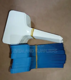 White and Blue Soil Tag