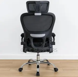 Ergonomic Orthopedic Chair With Flip Armrest.