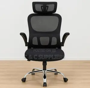 Ergonomic Orthopedic Chair With Flip Armrest.