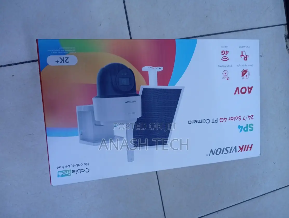 Hikvision SP4 Solar Powered 4MP CCTV Camera 4G Outdoor Surveillance