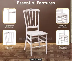 Outdoor Chair: White Ibiza Napoleon Event Chair