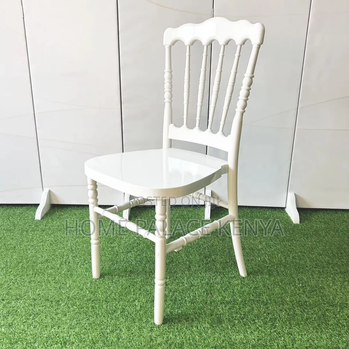 Outdoor Chair: White Ibiza Napoleon Event Chair