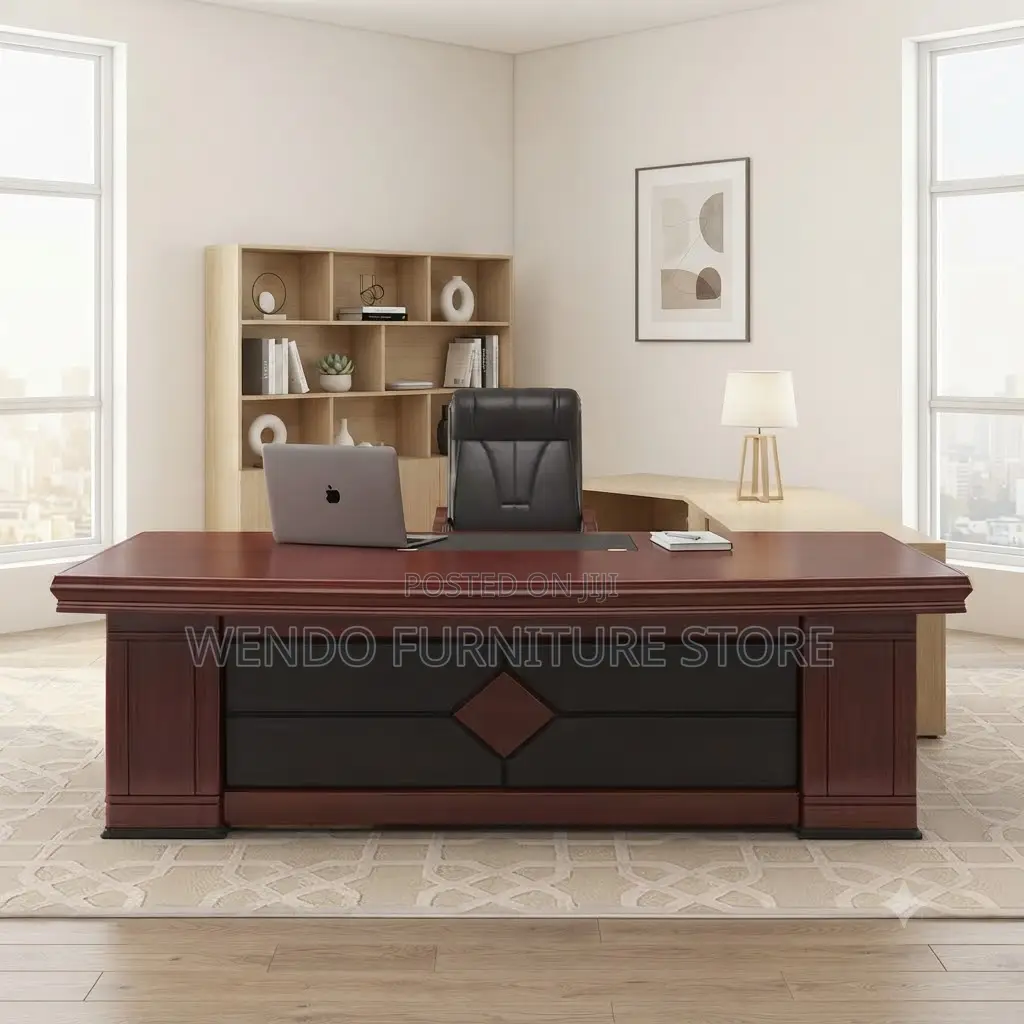 Office Desk; 1.8 Meters Executive Mahogany Stable Desk