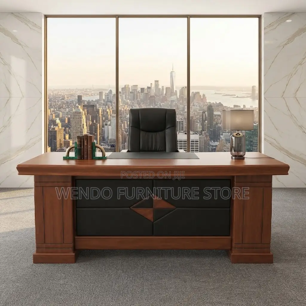 Office Desk; 1.8 Meters Executive Mahogany Stable Desk