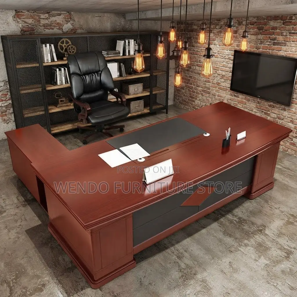 Office Desk; 1.8 Meters Executive Mahogany Stable Desk