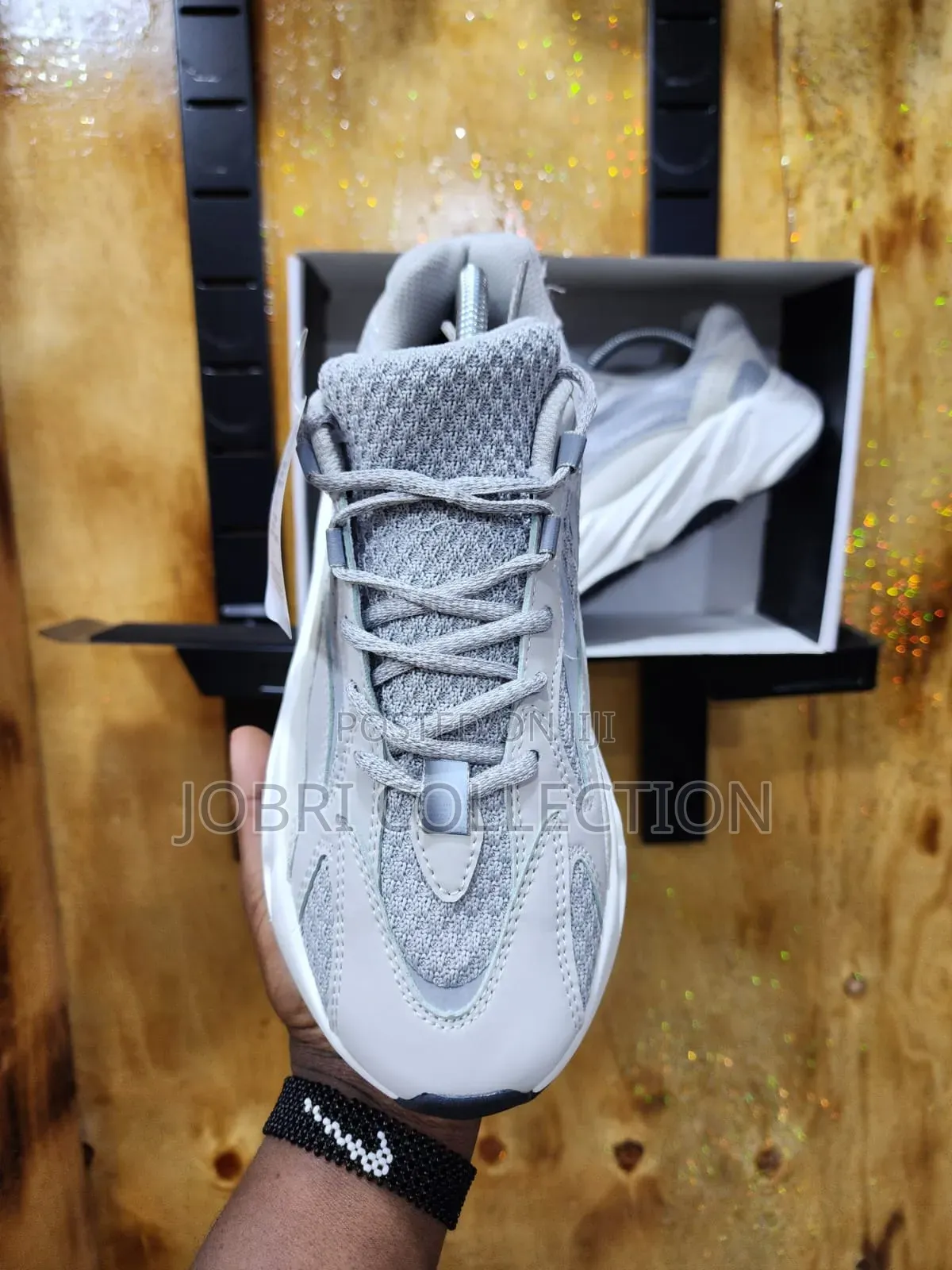 Grey Adidas Yeezy 700 Sneakers