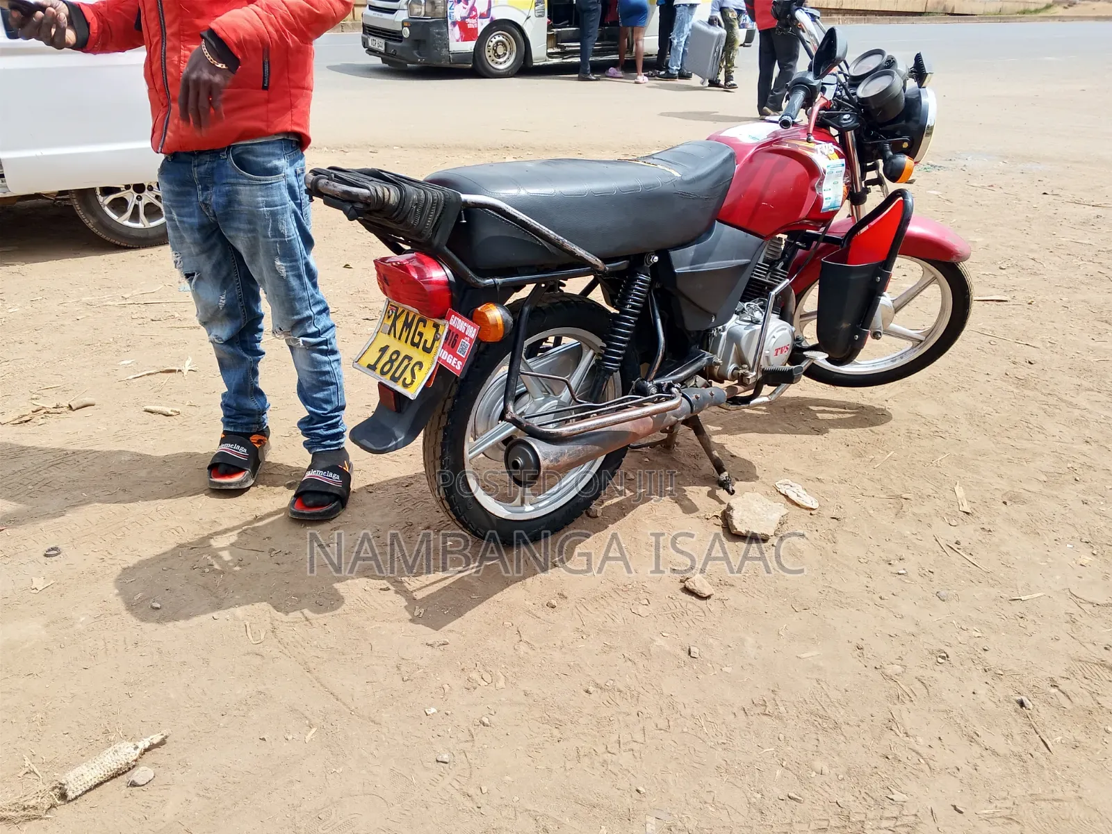 TVS XL 100 2024 Red