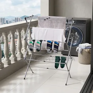 Drying Rack Stainless Steel Clothes Foldable Drying Rack for Balcony