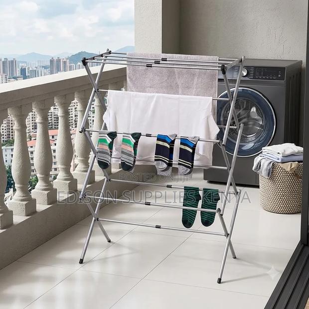Drying Rack Stainless Steel Clothes Foldable Drying Rack for Balcony