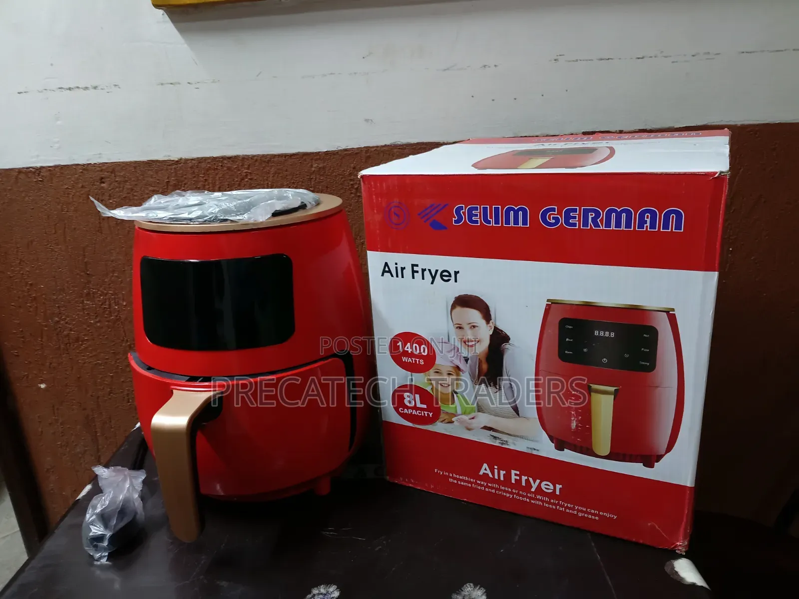 8L Oil-Free Selim Air Fryer With Digital Touch Control