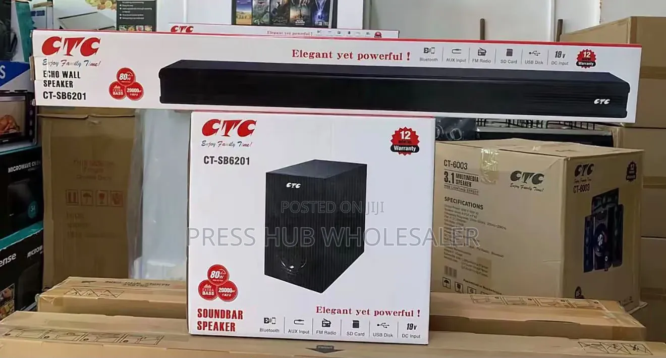 CTC 80W Multimedia Soundbar Speaker CT-SB6201 – Bluetooth,