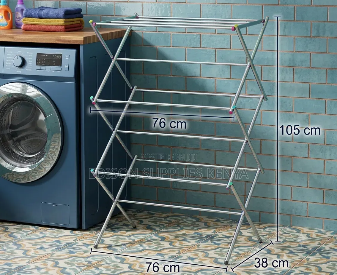 Drying Rack Stainless Steel Clothes Foldable Drying Rack for Balcony