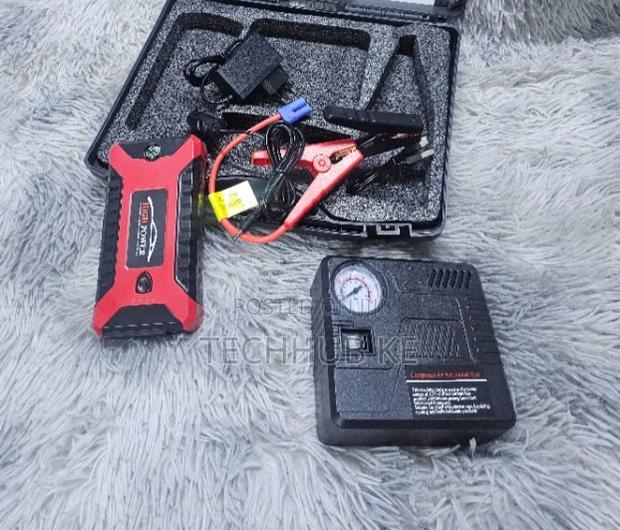 Multi-Function Car Jump Starter With Tyre Inflator LED Light - main view