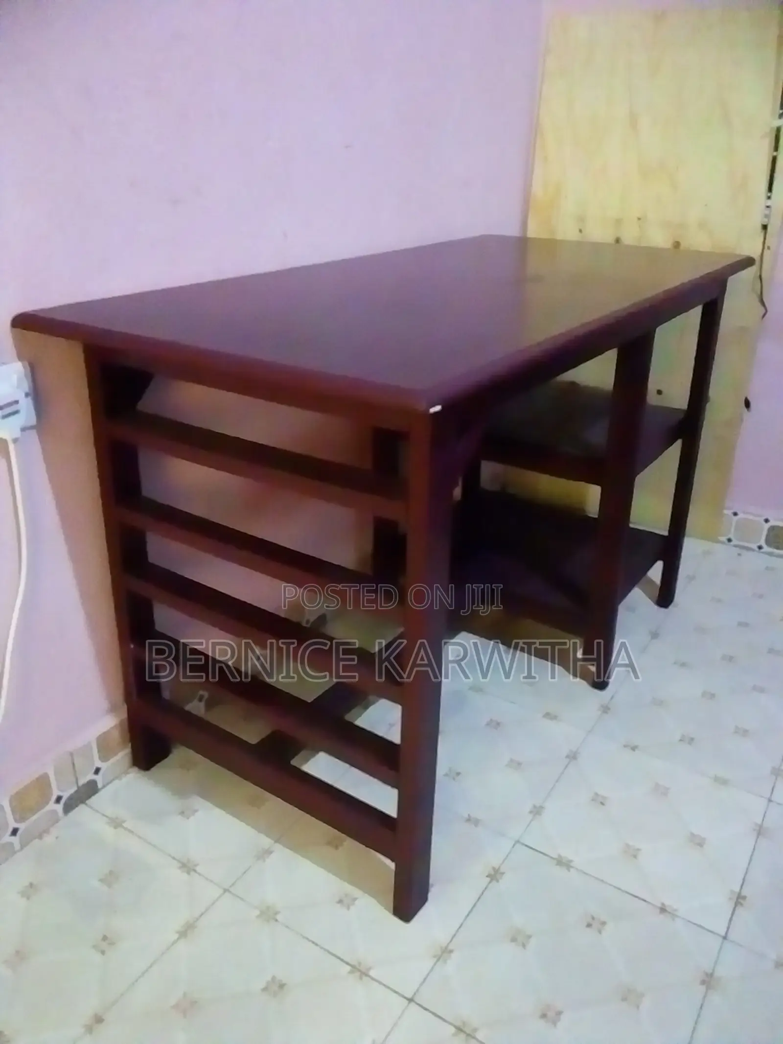 Wooden Study/Work Desk With 1 Matching Chair