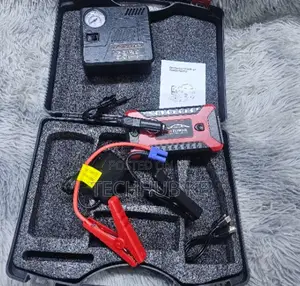 Emergency Car Jump Starter Power Bank With Digital Air Compressor