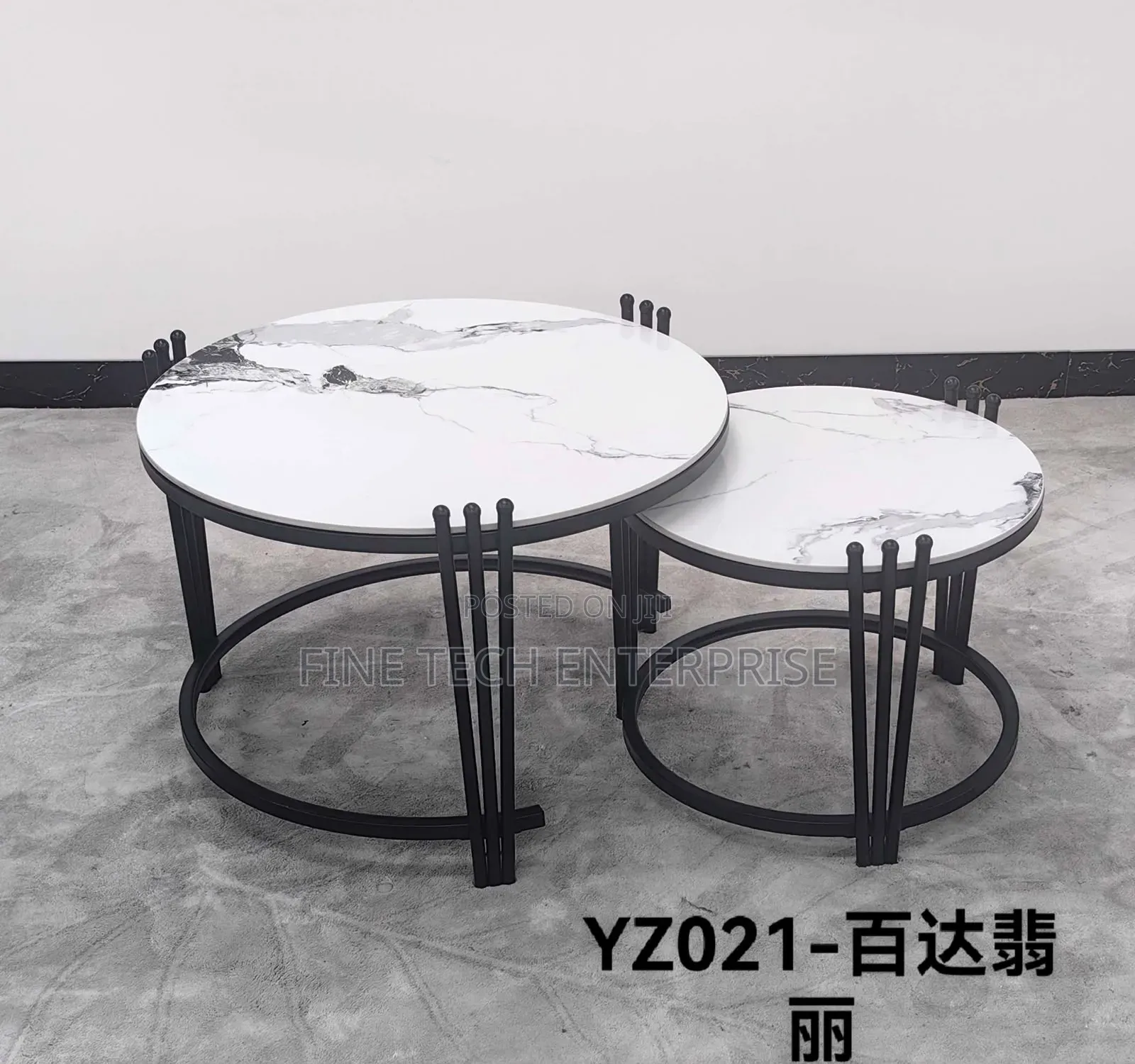2 in 1 Executive Pure Marble Table