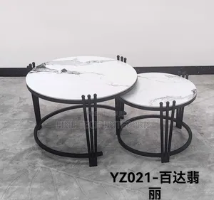 2 in 1 Executive Pure Marble Table
