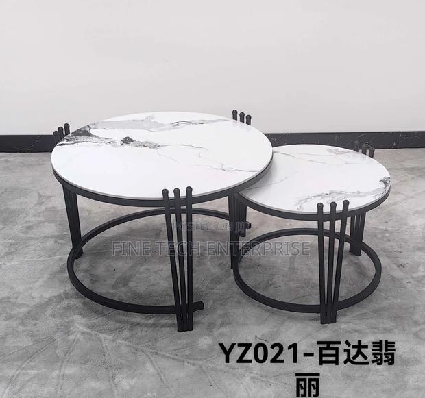 2 in 1 Executive Pure Marble Table