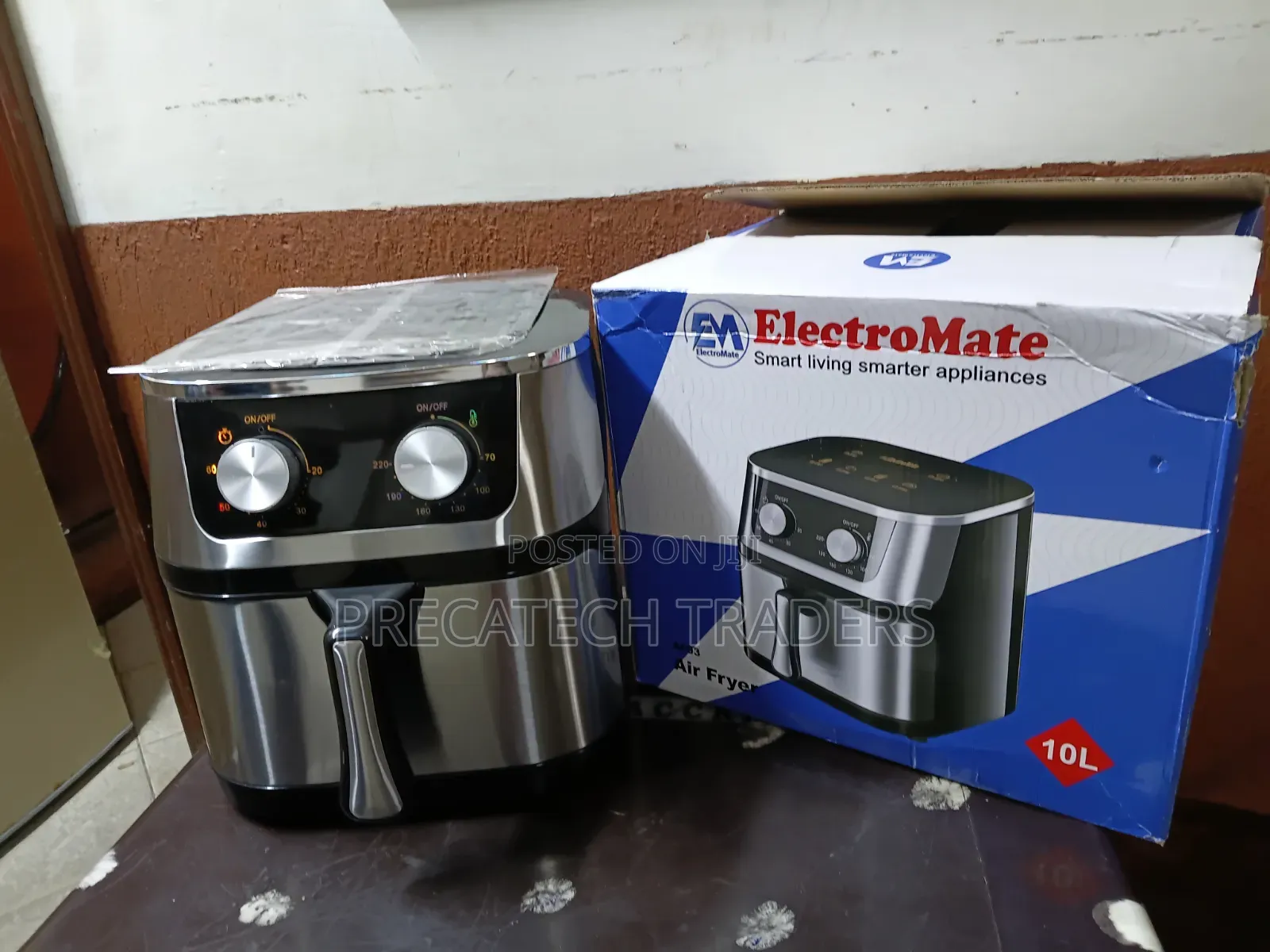 ElectroMate 10L Stainless Steel Air Fryer