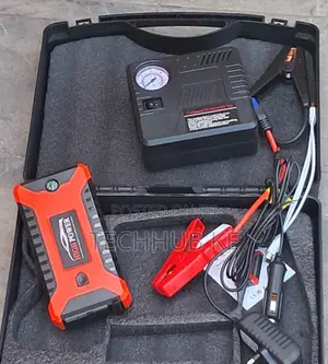 High Capacity Car Jump Starter With USB Fast Charging Air Pump